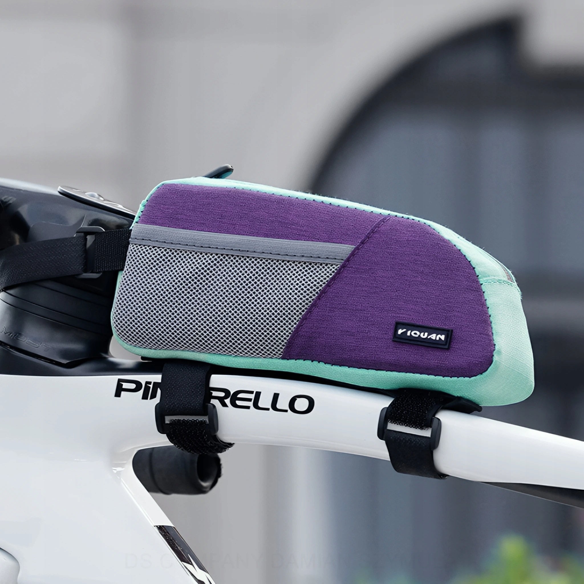 Waterproof Bicycle Bag for Frame DSJ 0,8L Violet Green Brand DSJ
