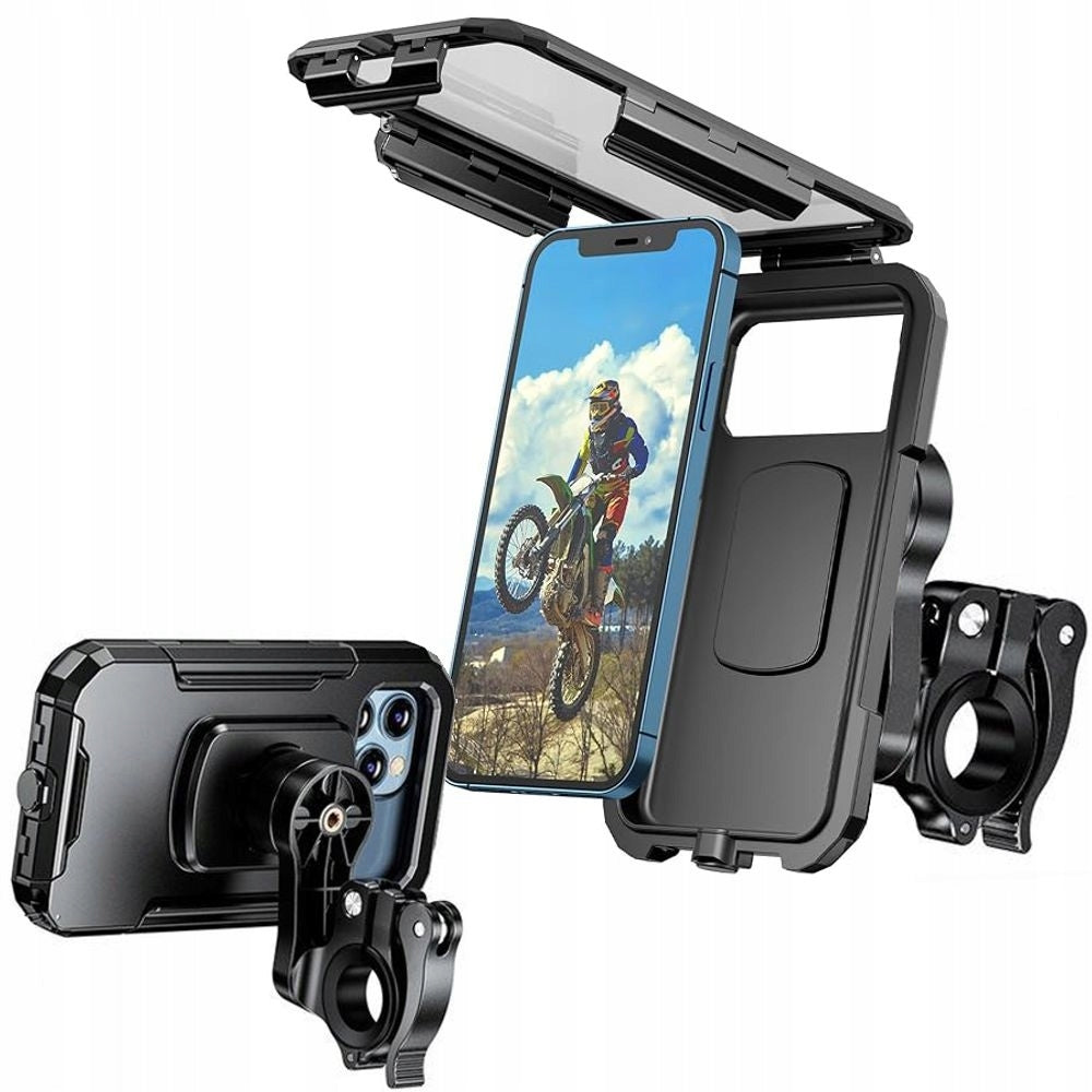 Waterproof Bicycle Holder Anti-Vibration IP67 Lockable Phone Case XL