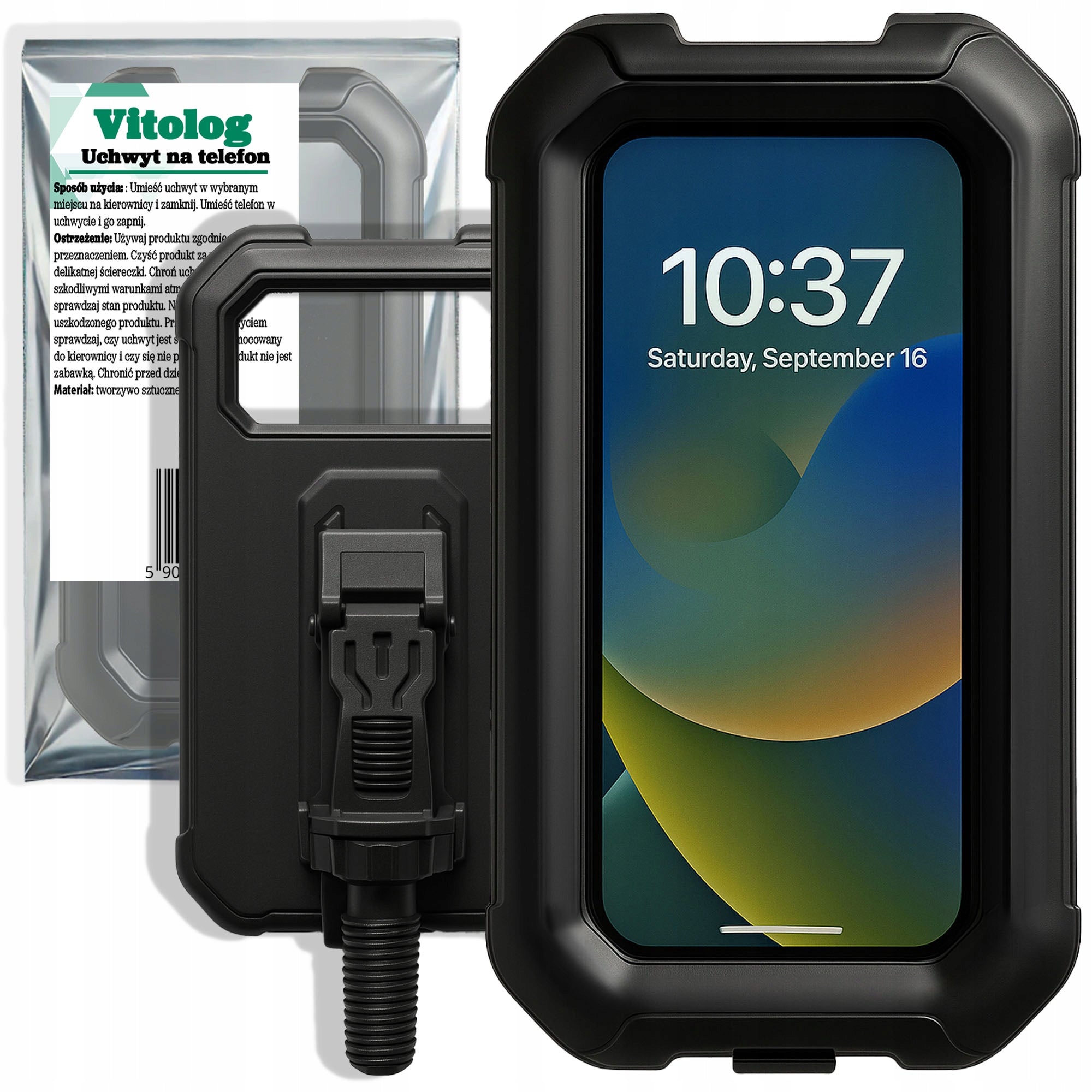 Waterproof Bicycle Holder GPS Phone Case Steering Wheel Cover