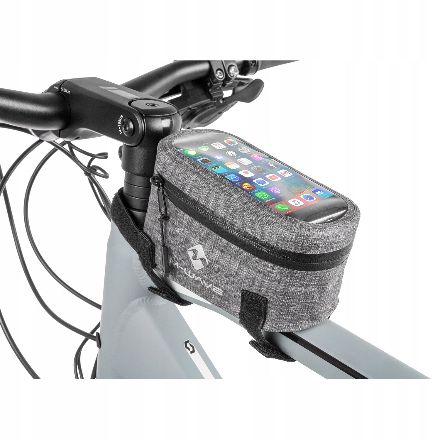 Waterproof Bicycle Phone Pouch Frame Bag M-WAVE Suburban Manufacturer's catalog number 122883