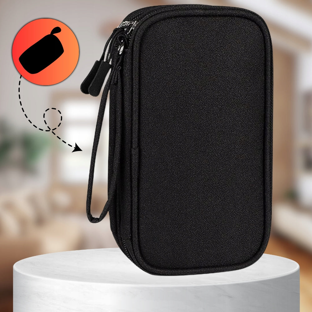 Waterproof Cable Organizer Chargers Travel Case USB Powerbank Bag Packaging status original