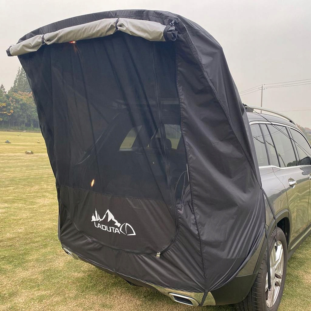 Waterproof Car Trunk Tent SUV Tail Extension Sunshade Black 135x145x160cm Packaging status original