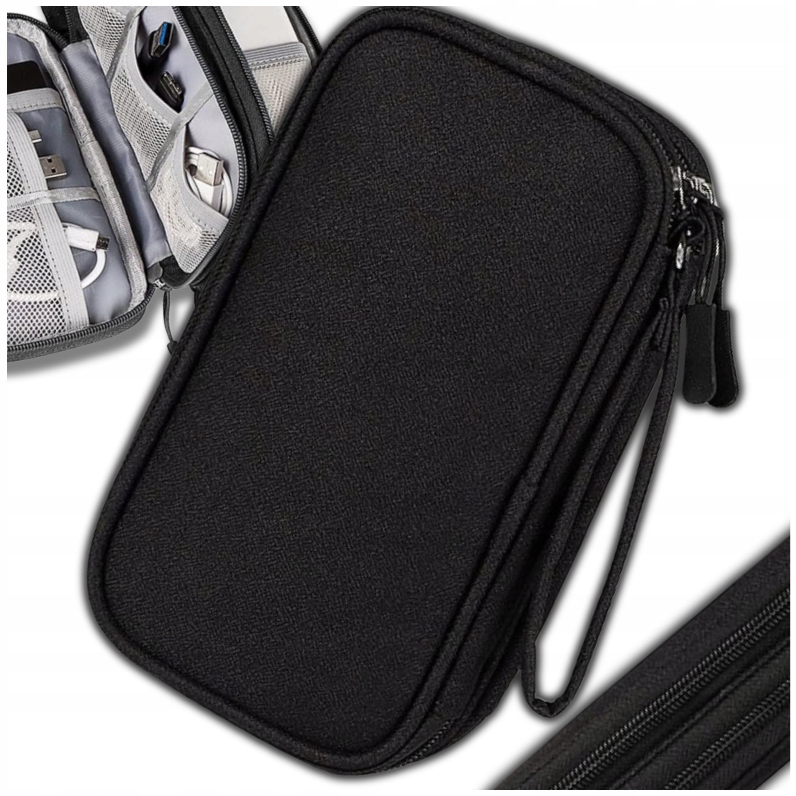 Waterproof Charger Cable Organizer Travel Case USB Power Bank Bag Manufacturer code torba na kable ładowarki etui wodoodporne