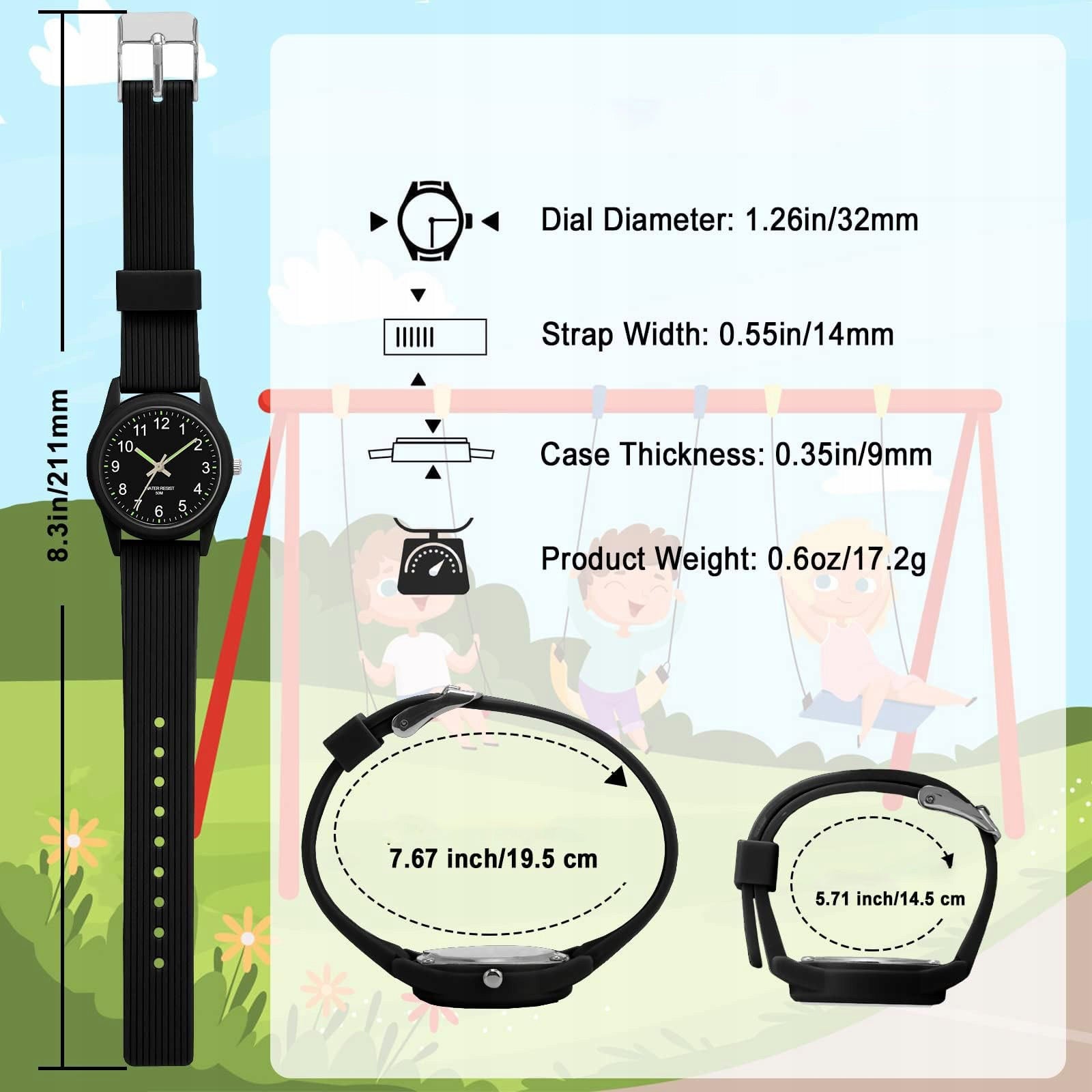 Waterproof Children's Watch Quartz Watch Brand no brand