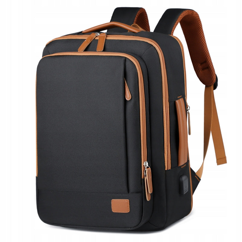Waterproof City Business Backpack Laptop Backpack USB Black