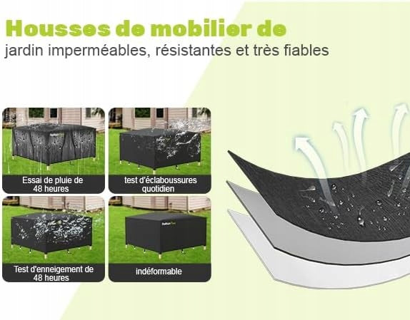 Waterproof Cover for Garden Furniture 170x94x70 cm Oxford 420D UV Resistant Manufacturer code b0csk7pq9j