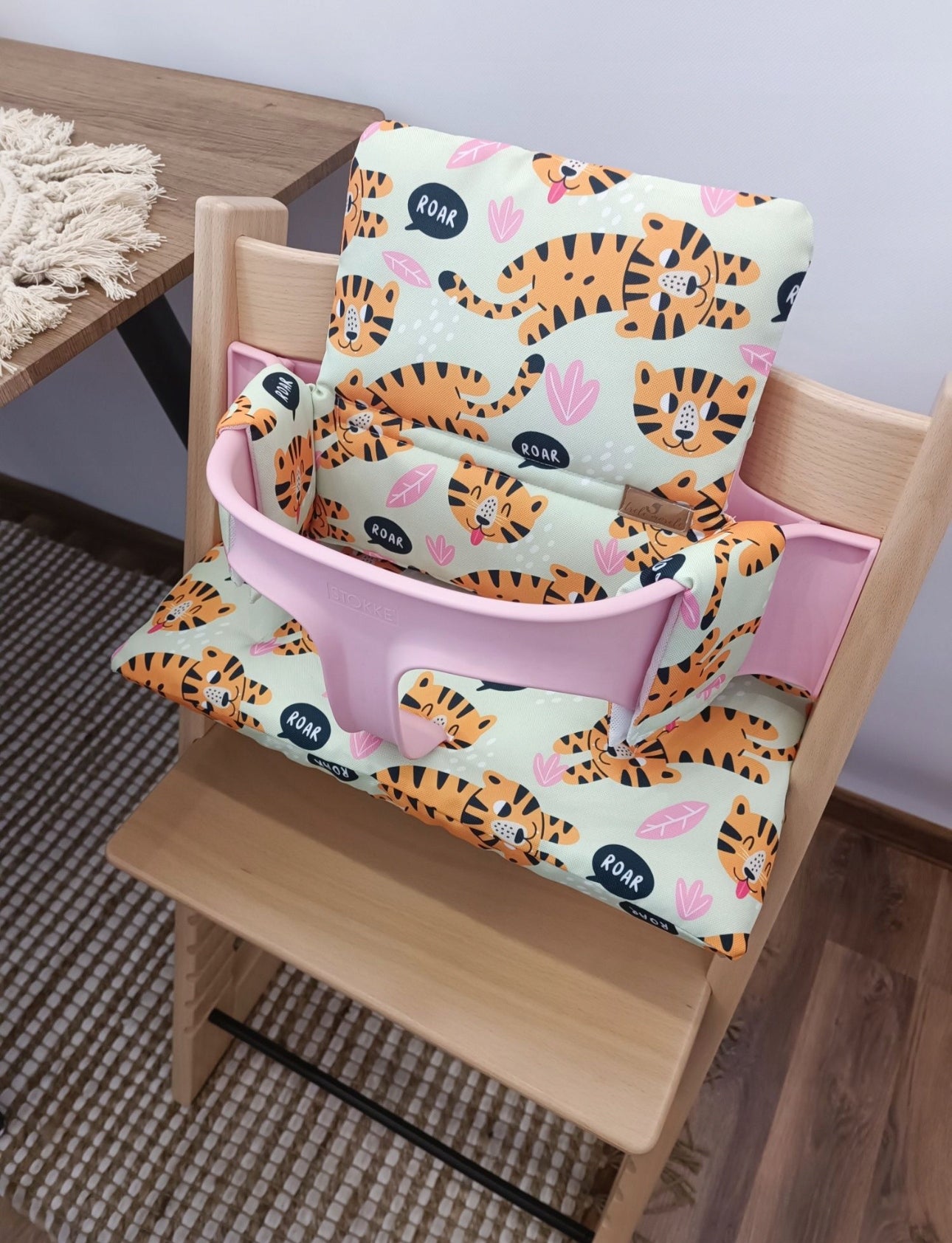Waterproof Cushions for Stokke Tripp Trapp 2in1 Tiger Green Packaging status original