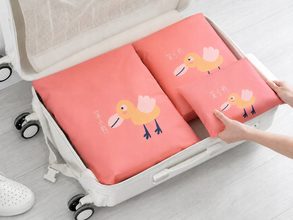 Waterproof Diaper Bags Luggage Clothes Organizers For Suitcase Set 3R Packaging status original