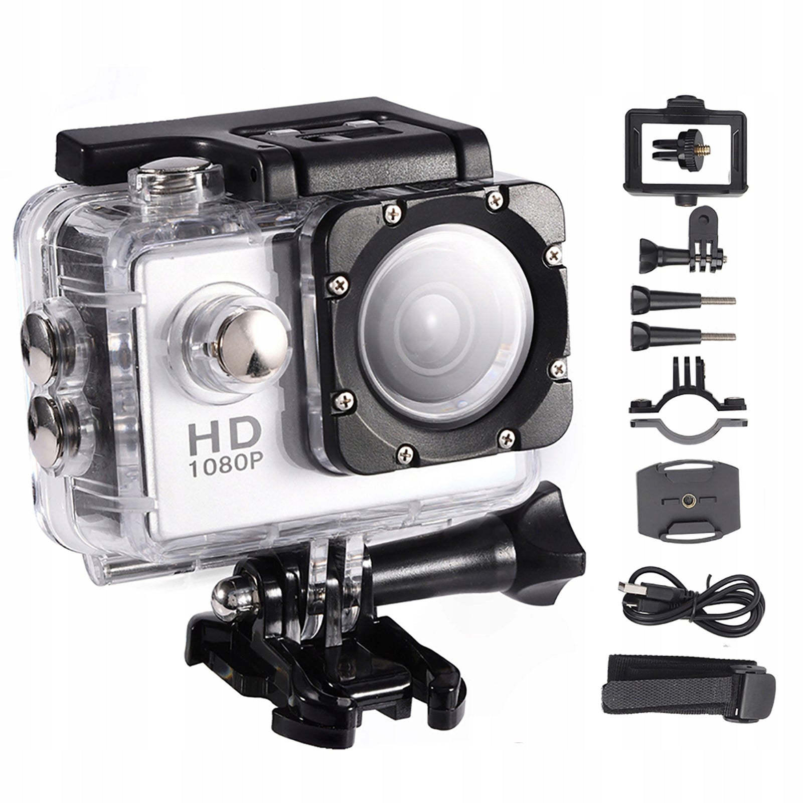 Waterproof Mini DV Camera Cycling Sports Mini DV (Silver) grls 2O