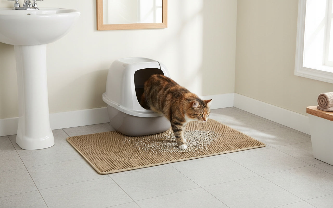 Waterproof OPENWORK cat litter box mat / wiper 70x100 Brand Max-Dywanik