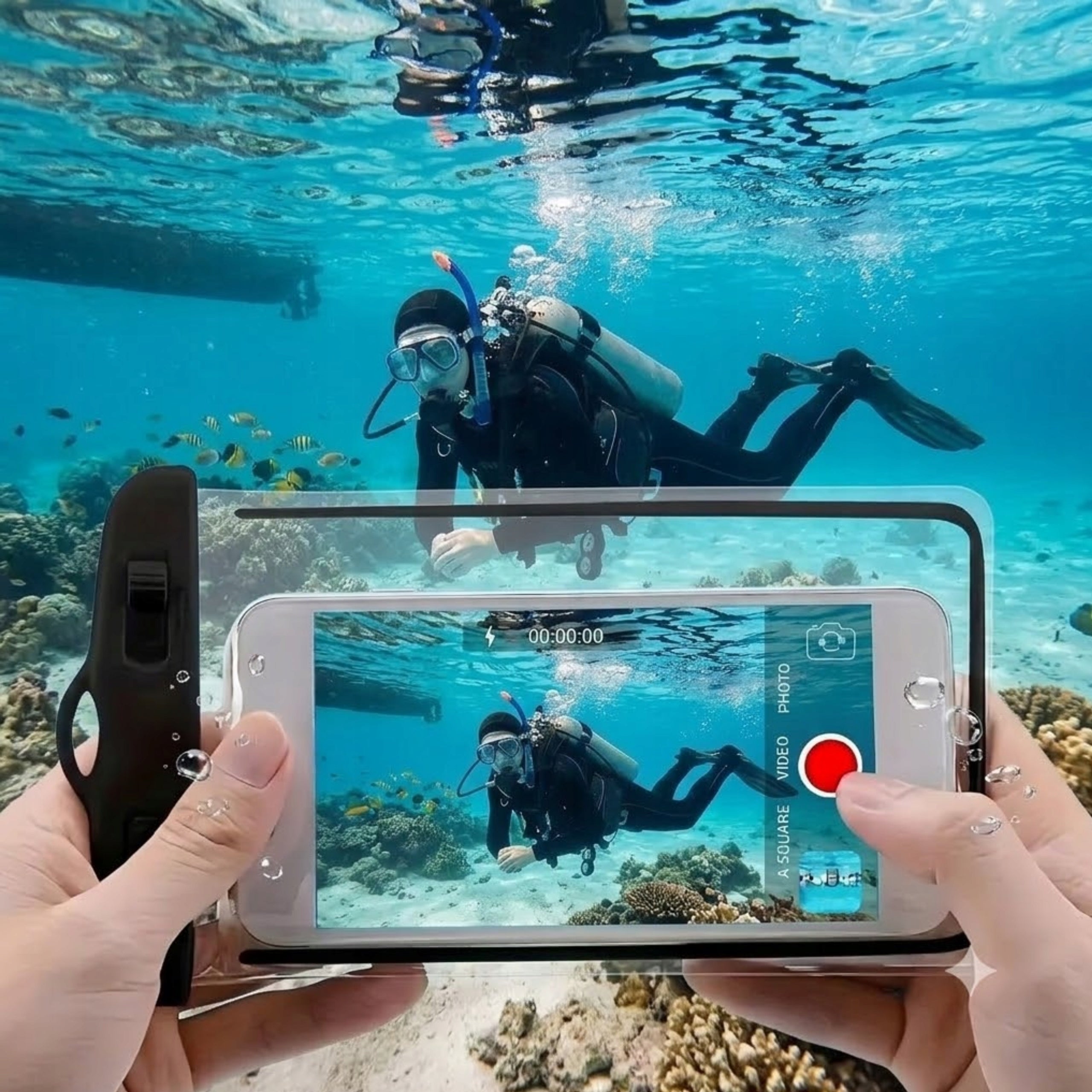 Waterproof Phone Case Cover Waterproof Beach Pool Water SUP Packaging status original