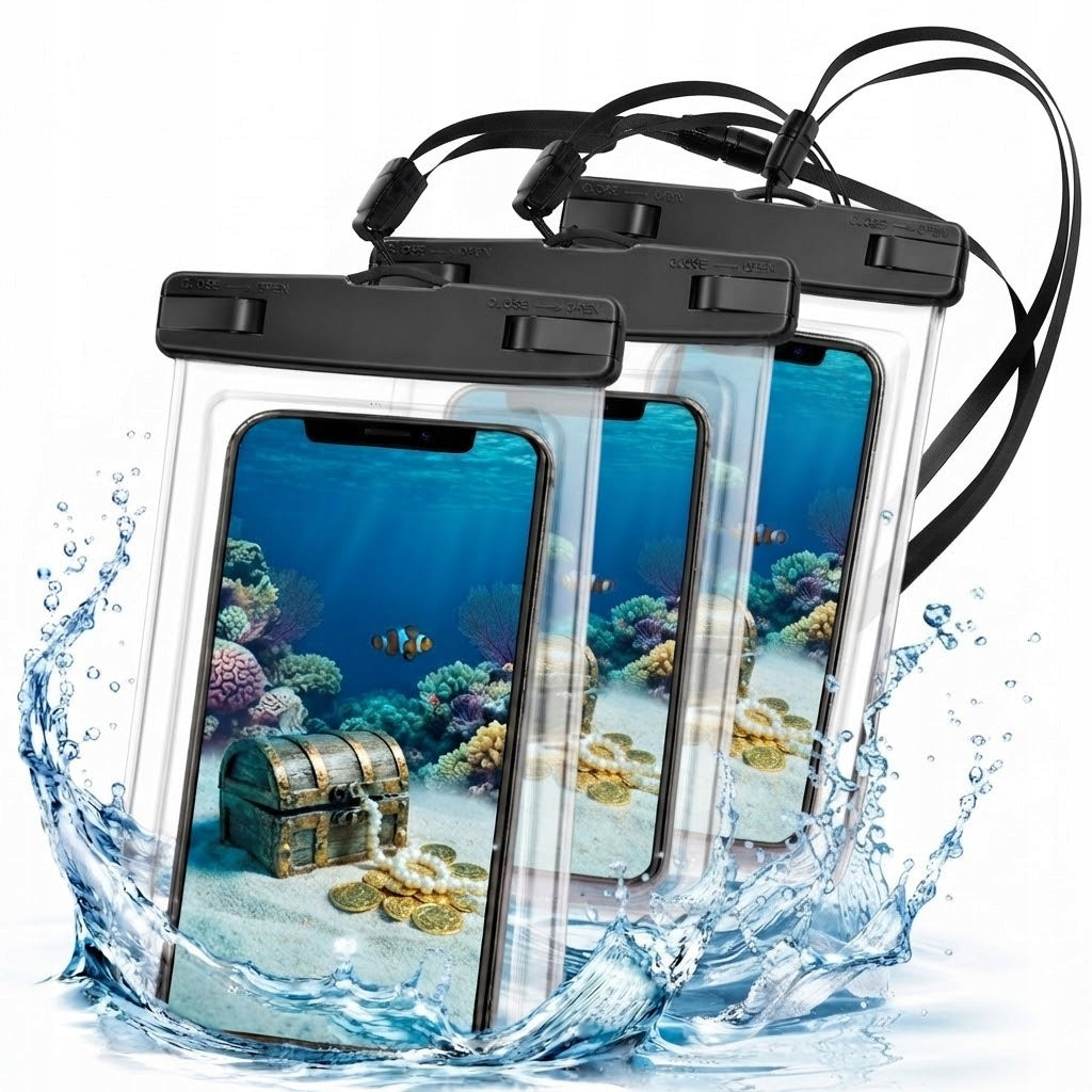 Waterproof Phone Case Waterproof for Pool and Beach 3 Pcs