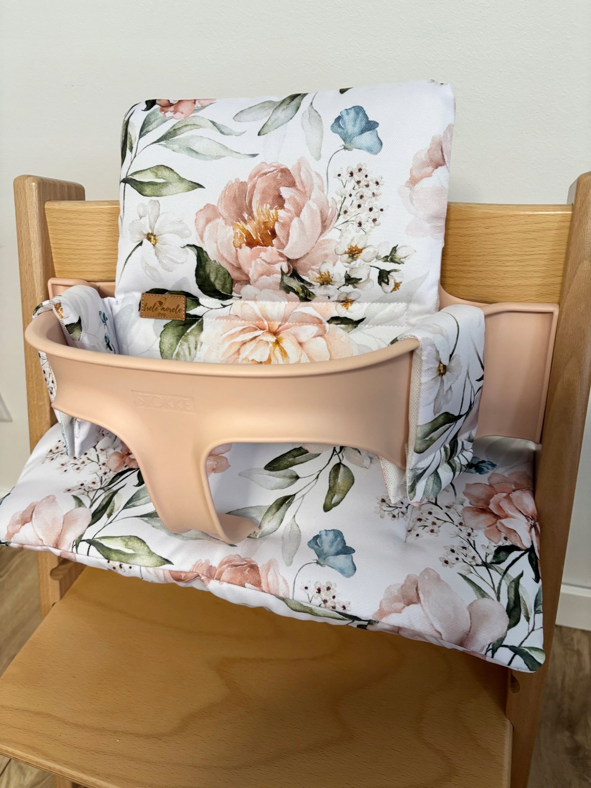 Waterproof Pillows for Stokke Tripp Trapp 2in1 Apricot Flowers Packaging status original