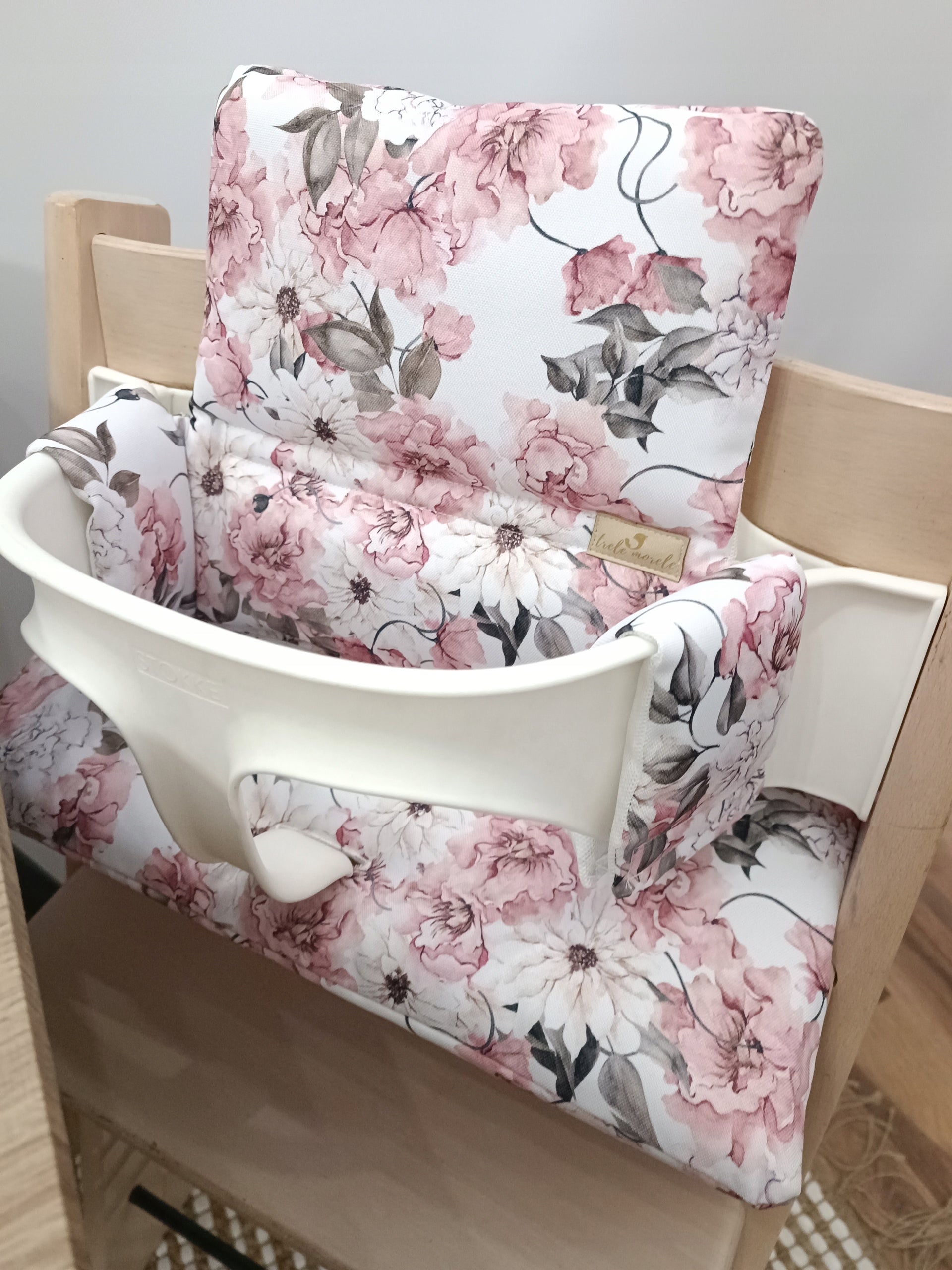 Waterproof Pillows for Stokke Tripp Trapp 2in1 Flowers Powder Roses Packaging status original