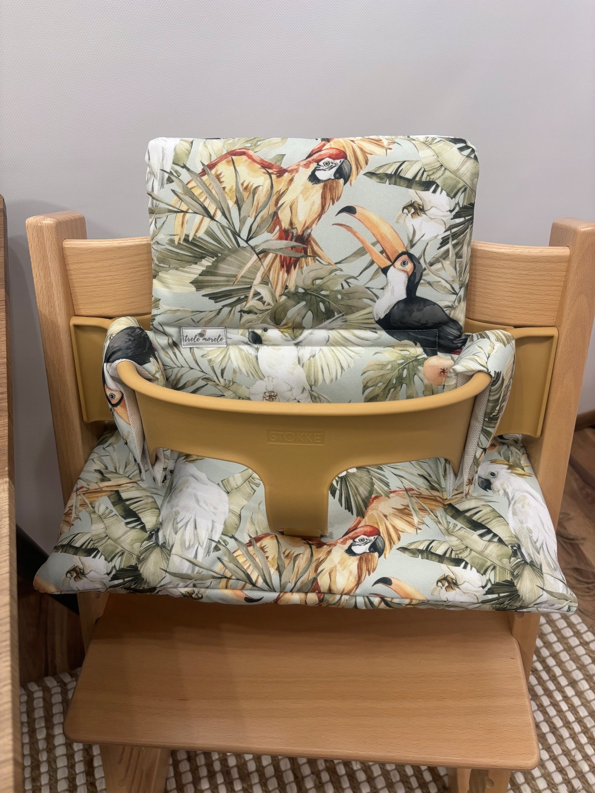 Waterproof Pillows for Stokke Tripp Trapp 2in1 Parrots on Green Brand no brand