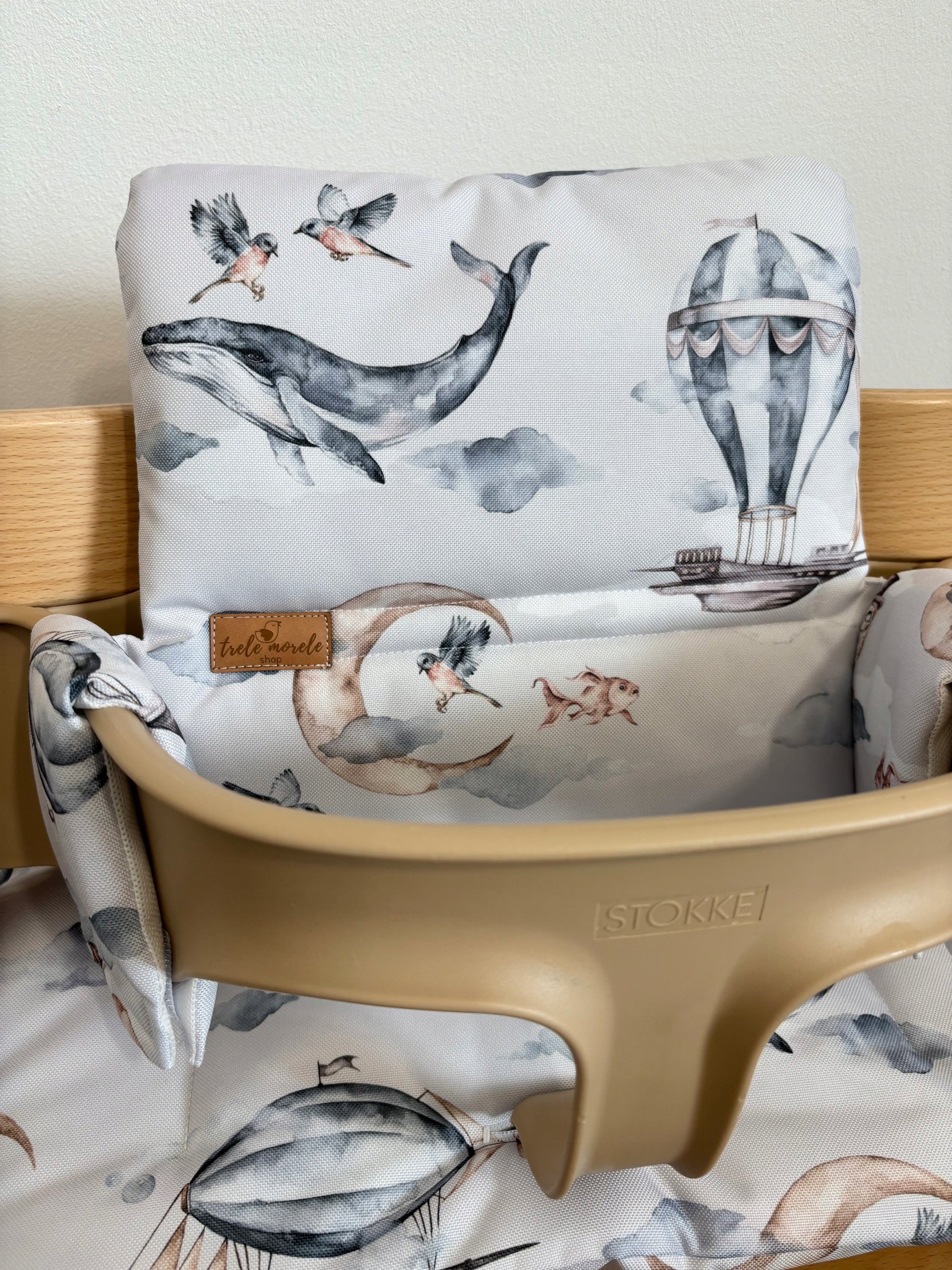Waterproof Pillows for Stokke Tripp Trapp 2in1 Whales Balloons