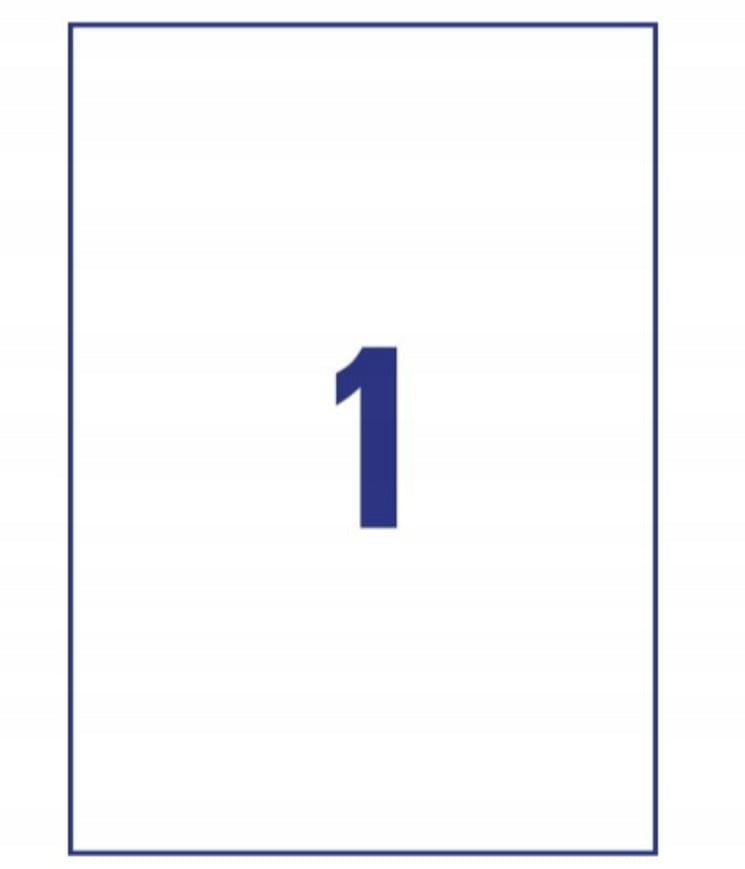Waterproof Polyester Labels 210x297mm Avery Manufacturer code L4775-8