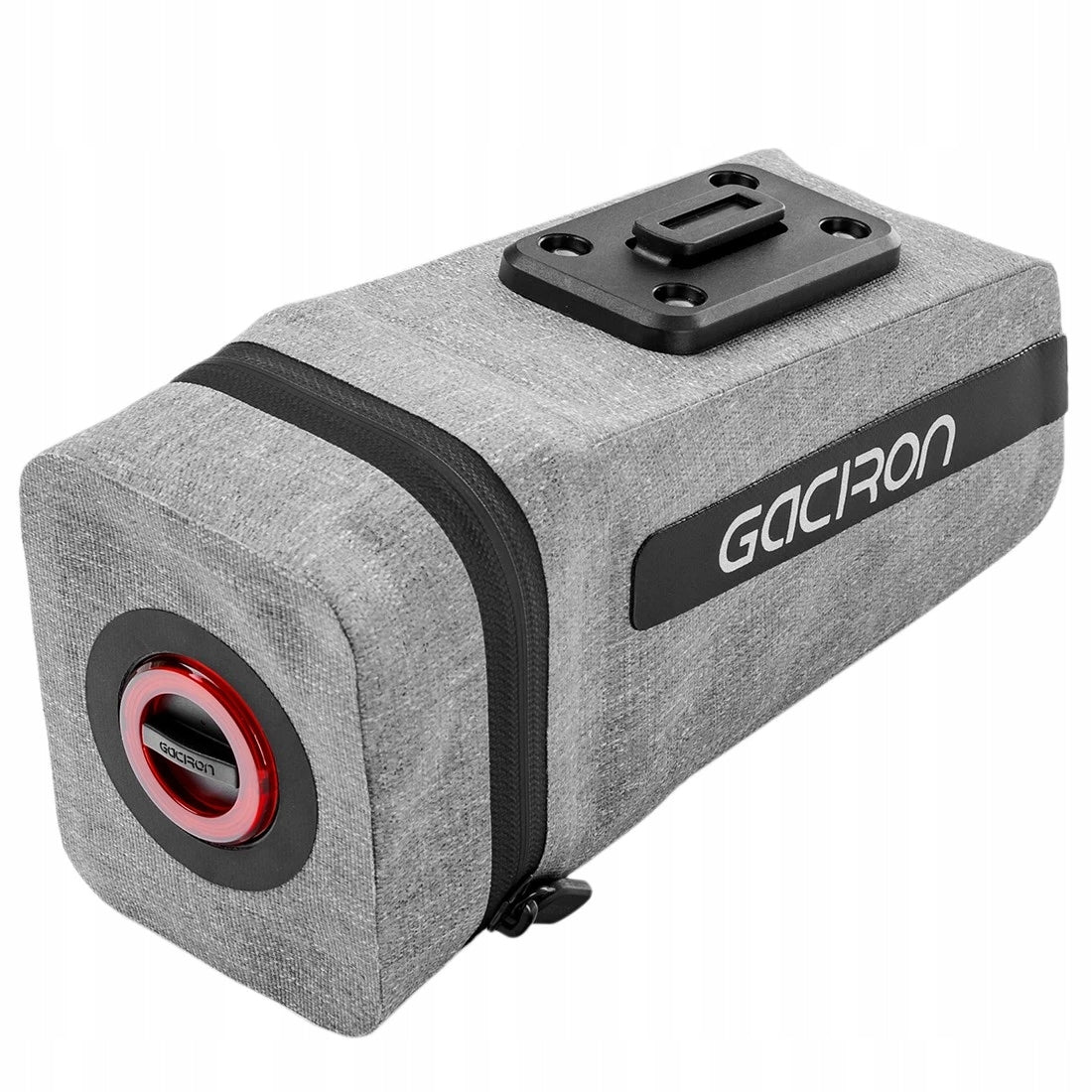 Waterproof Pouch Bicycle Saddle Bag 1.4L + REAR BICYCLE LIGHT Model GI_BIRD_NEST-200-GL