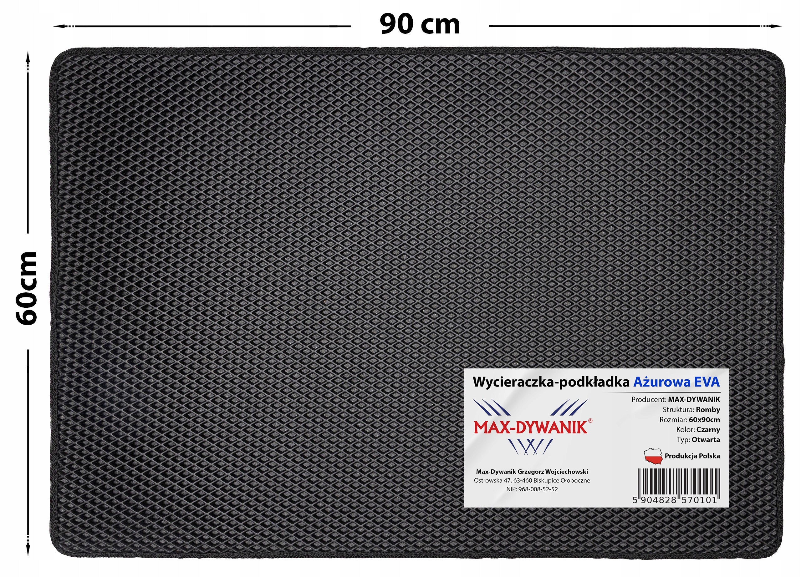 Waterproof Rug Cat Litter Box Mat 60x90