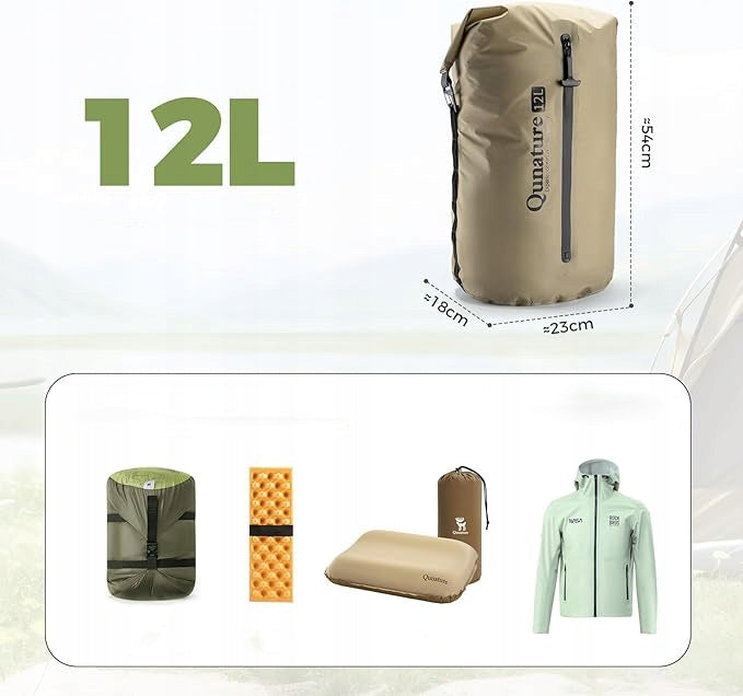 Waterproof bicycle bag 12L bikepacking lightweight H54 QUNATURE 600093001 Kh Manufacturer code 600093001