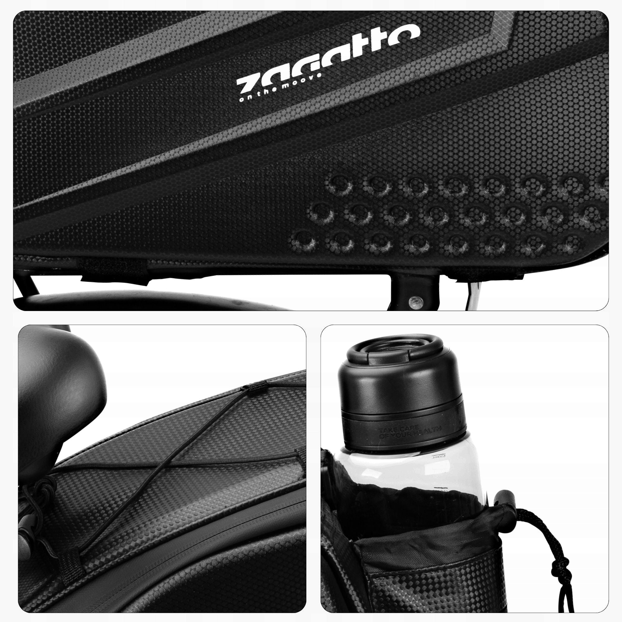 Waterproof bicycle pouch for rack bicycle bag rigid arm ZAGATTO Model ZG964