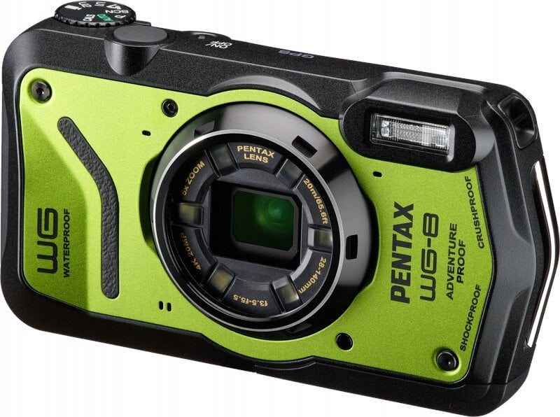 Waterproof camera Pentax WG-8 GPS green Resolution 20 Mpx