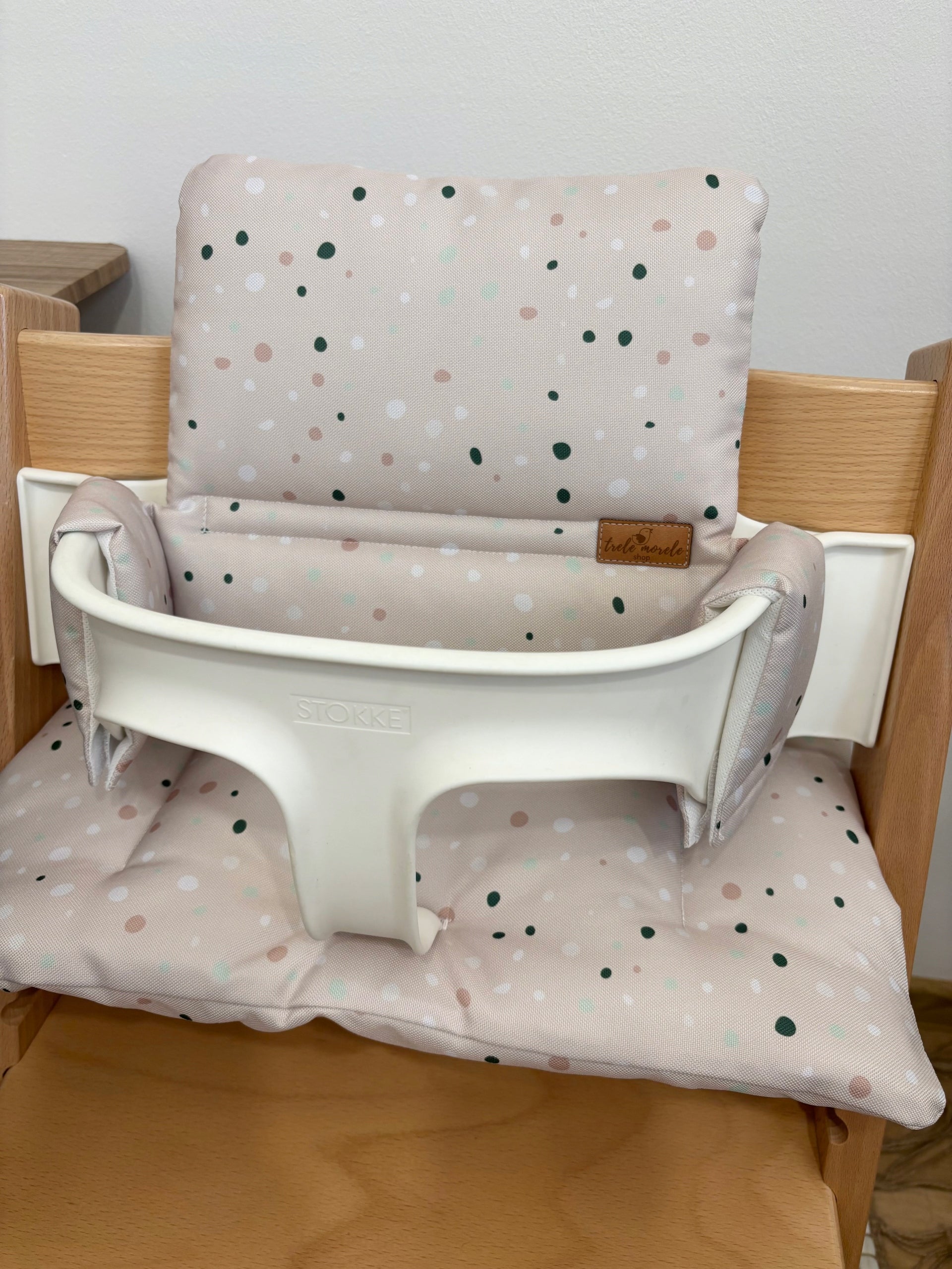 Waterproof cushions for Stokke Tripp Trapp 2in1 dots beige Brand no brand