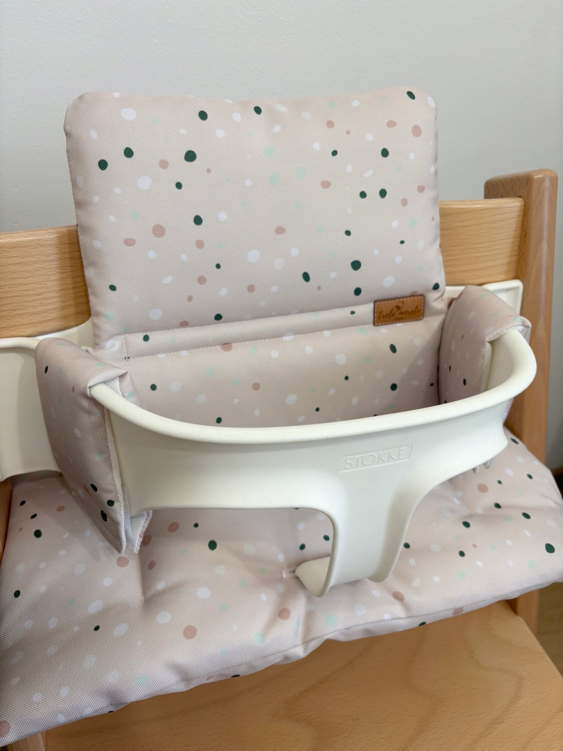 Waterproof cushions for Stokke Tripp Trapp 2in1 dots beige