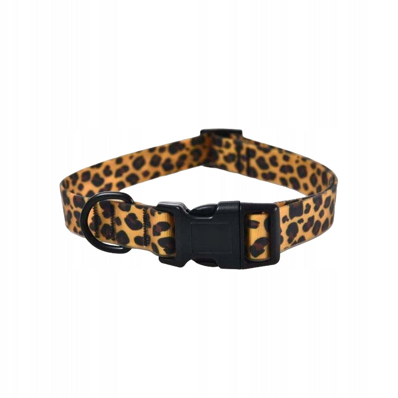 Waterproof dog collar PVC leopard 2cm 35-55cm Barry King