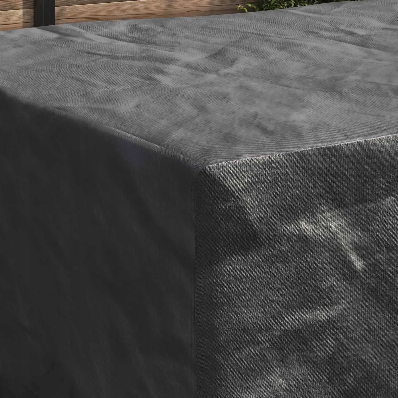 Waterproof furniture cover in black 240 x 180 x 100 cm Product width 1 cm