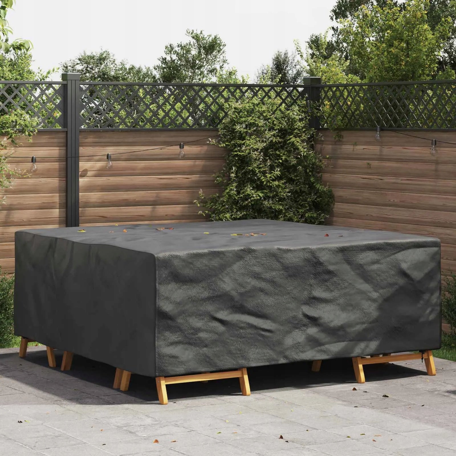 Waterproof furniture cover with sleek black design 200 x 200 x 90 Manufacturer VidaXL