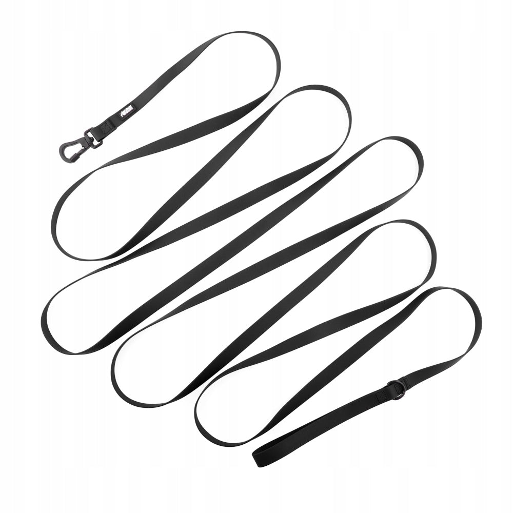 Waterproof leash 5m training long 5 meters HUGGY DOGGY cord strong M Trade name Smycz dla psa 5m treningowa wodoodporna pvc HUGGY DOGGY linka mocna M czarna biothane pvc owczarka