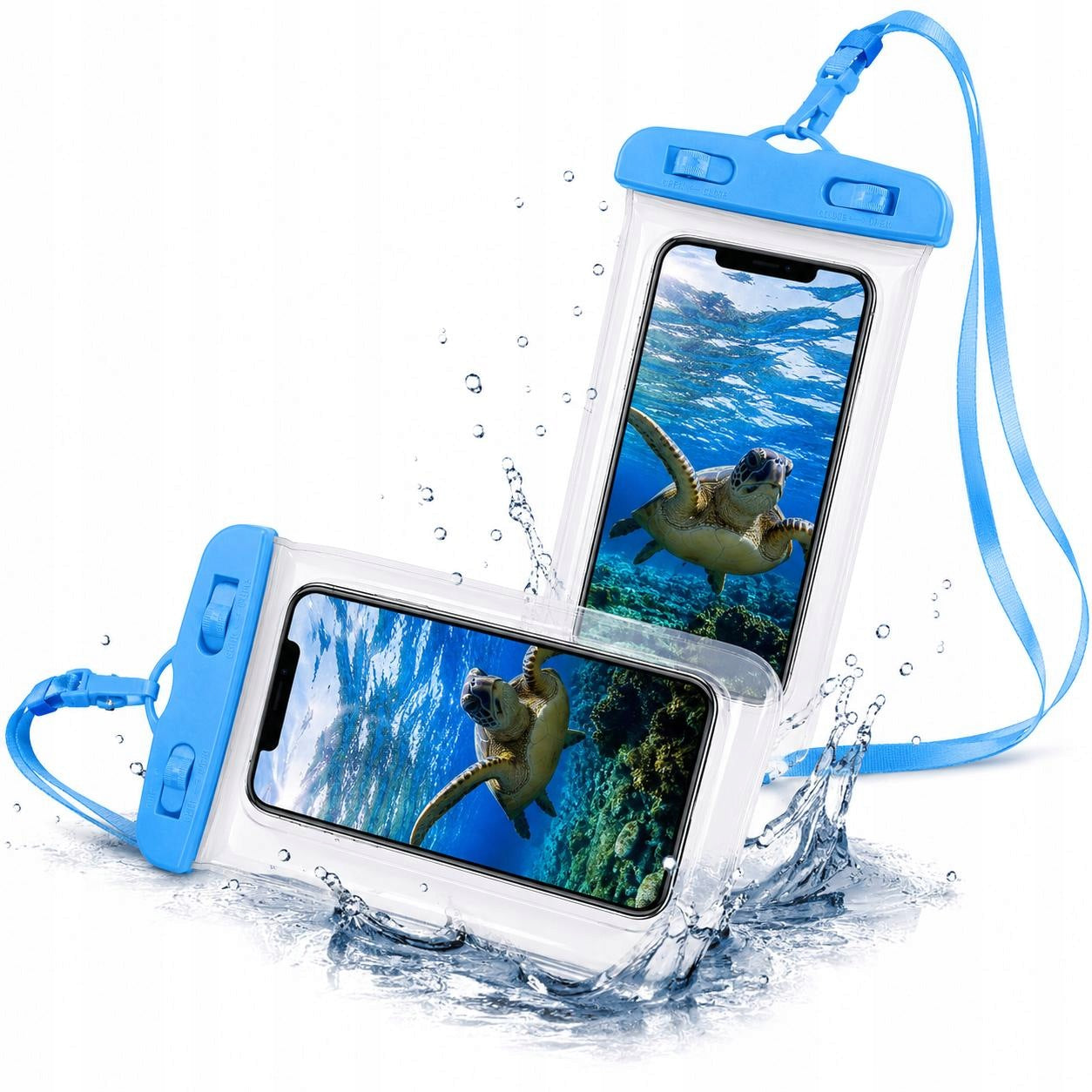 Waterproof phone case money documents for diving on piles 2pcs
