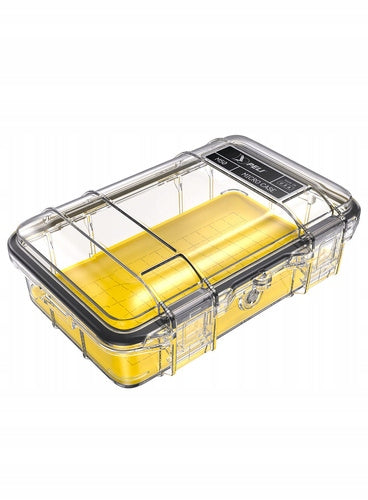 Waterproof protective case for electronics Peli M50 Micro Case - yellow/clear