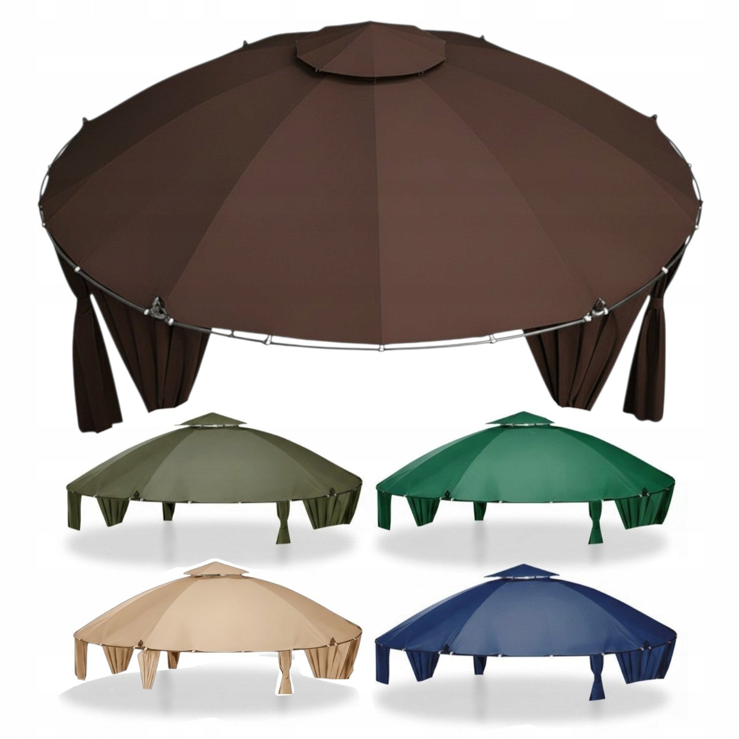 Waterproof roofing for pavilion OBI BRAGA 350 CM brown Manufacturer code 350br