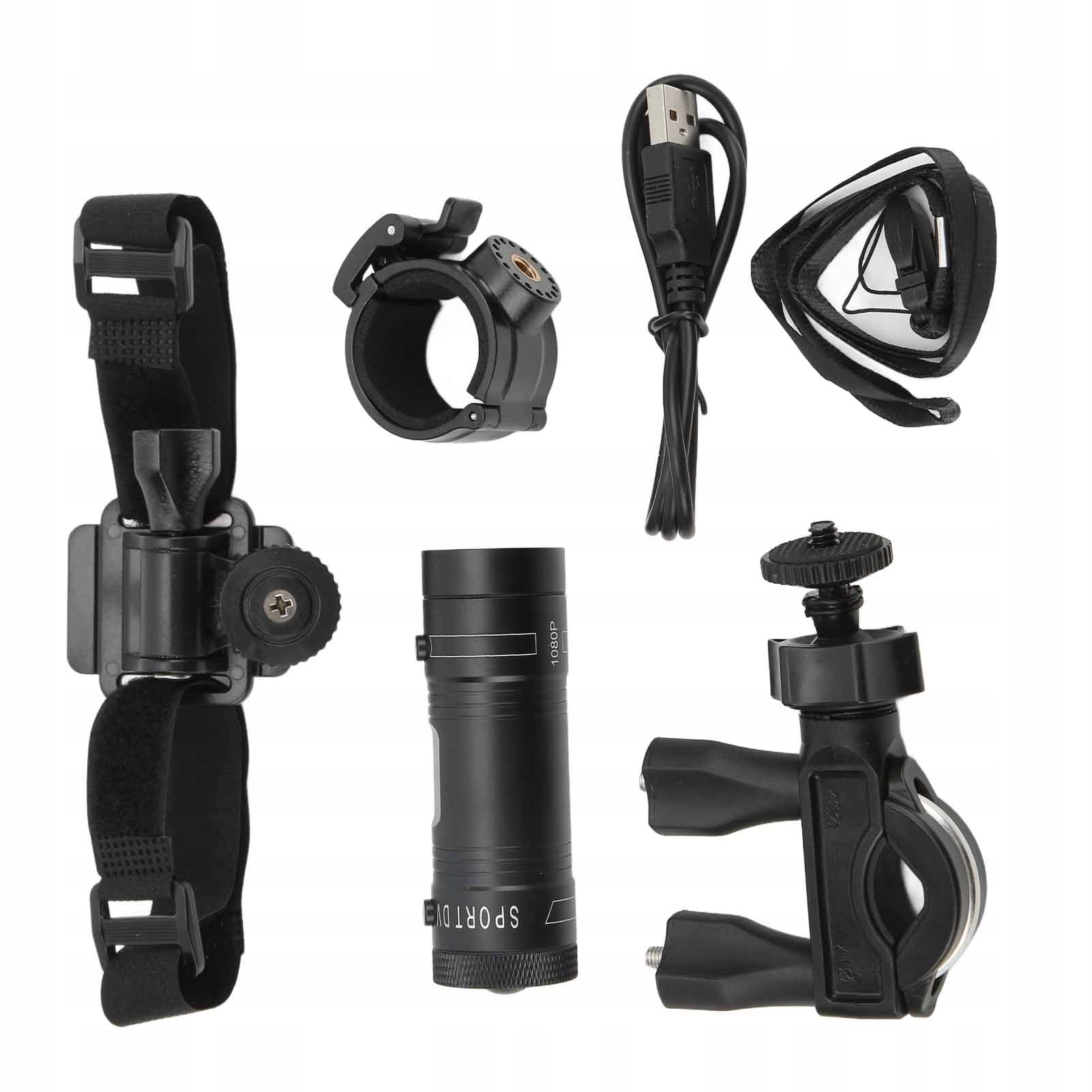 Waterproof sports camera in bicycle helmet 120° wide angle 9G