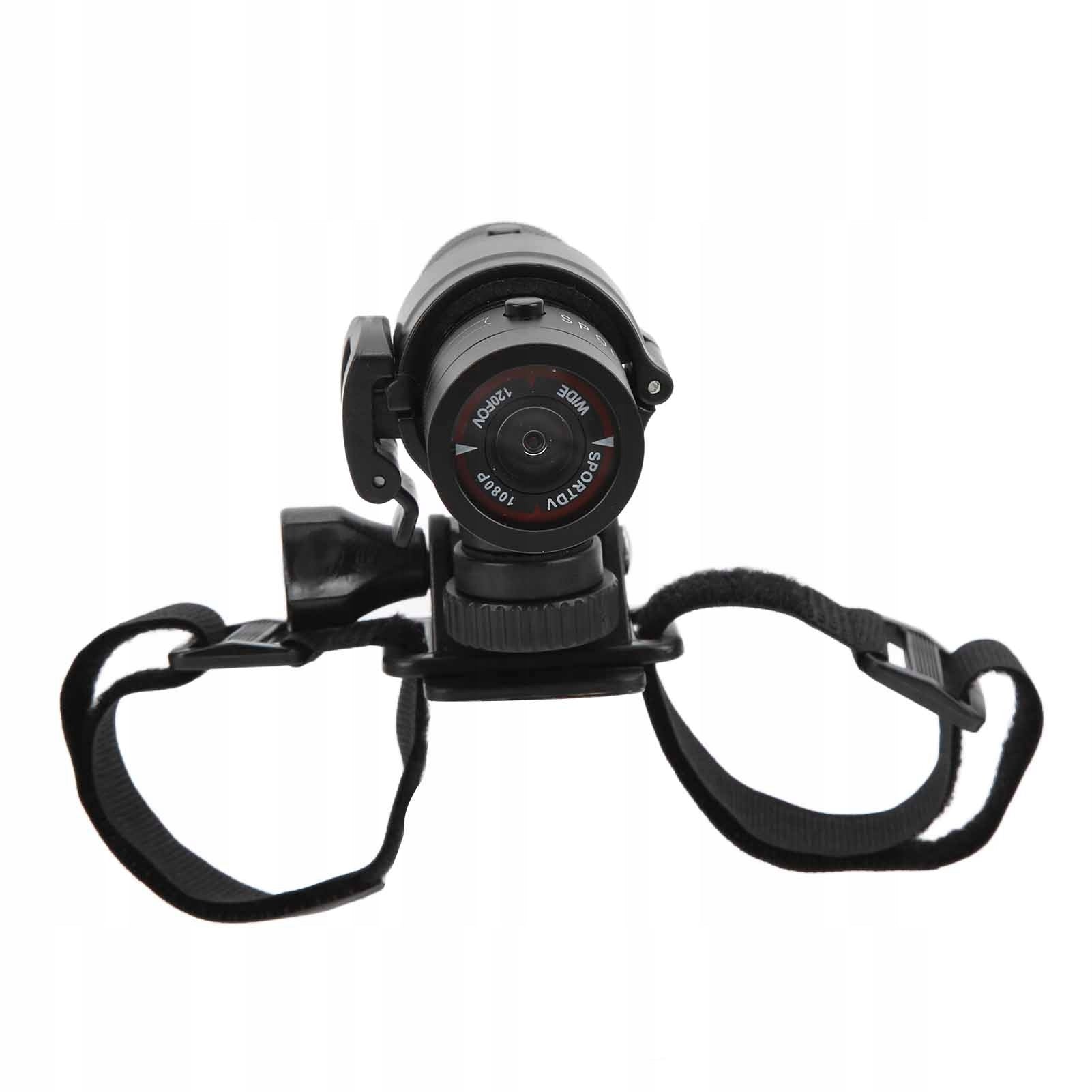 Waterproof sports camera in bicycle helmet Batteries included no