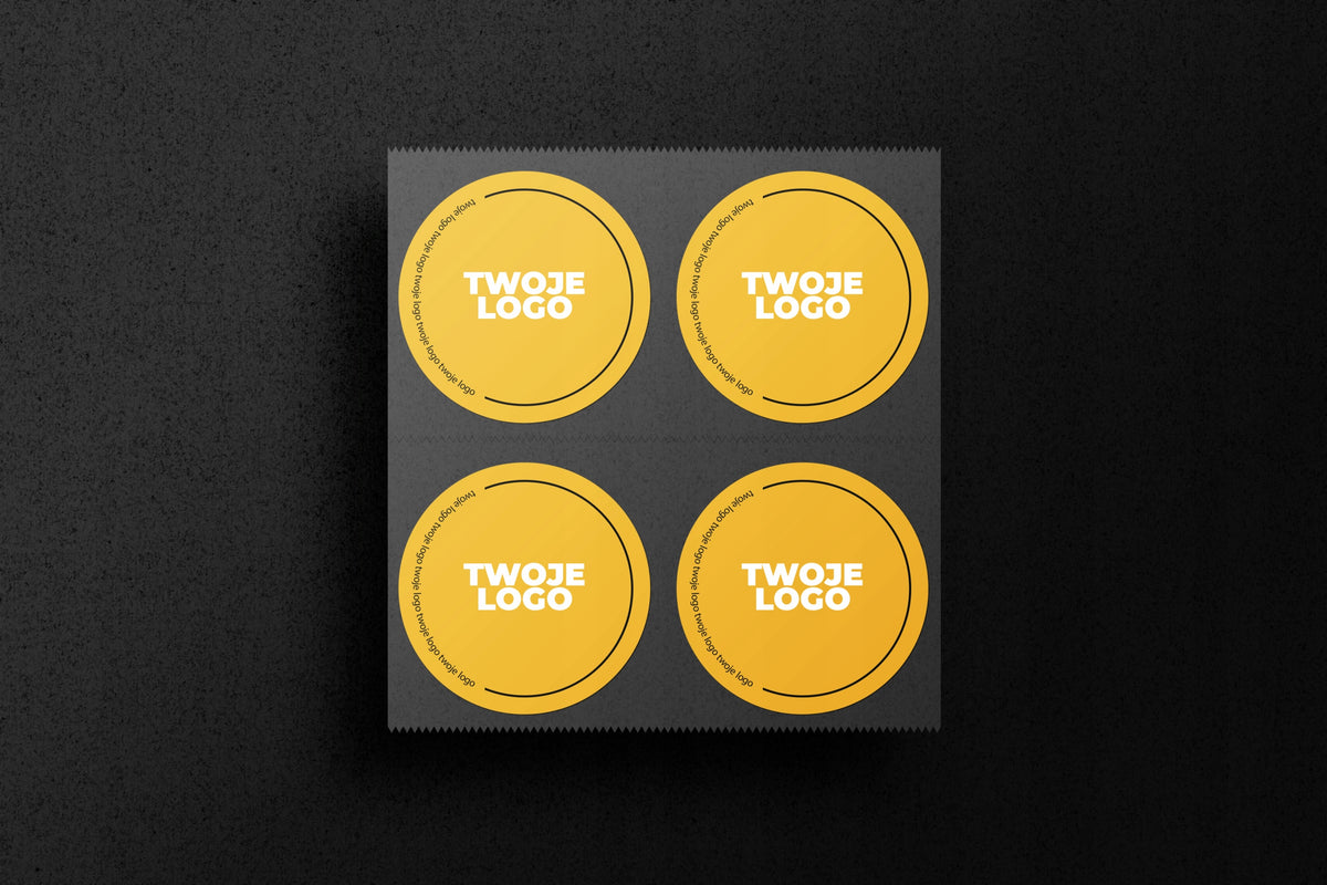 Waterproof stickers with your logo