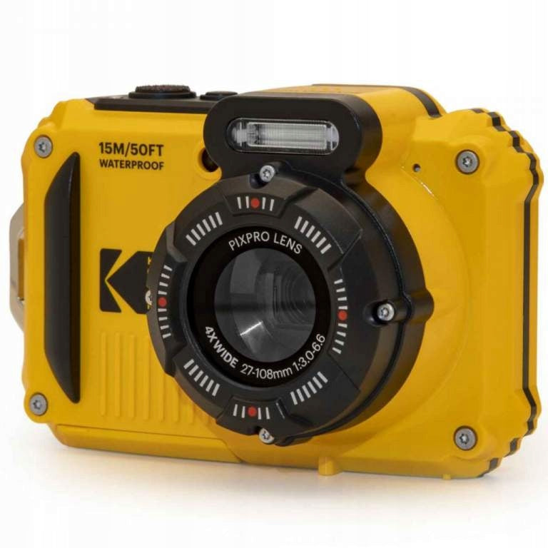 Waterproof up to 15m dustproof FHD camera 4x zoom Kodak WPZ2 yellow Manufacturer code WPZ2