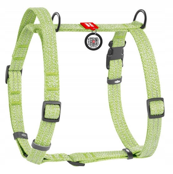 WauDog Re-Cotton L Light Green H-Anatomical Harness