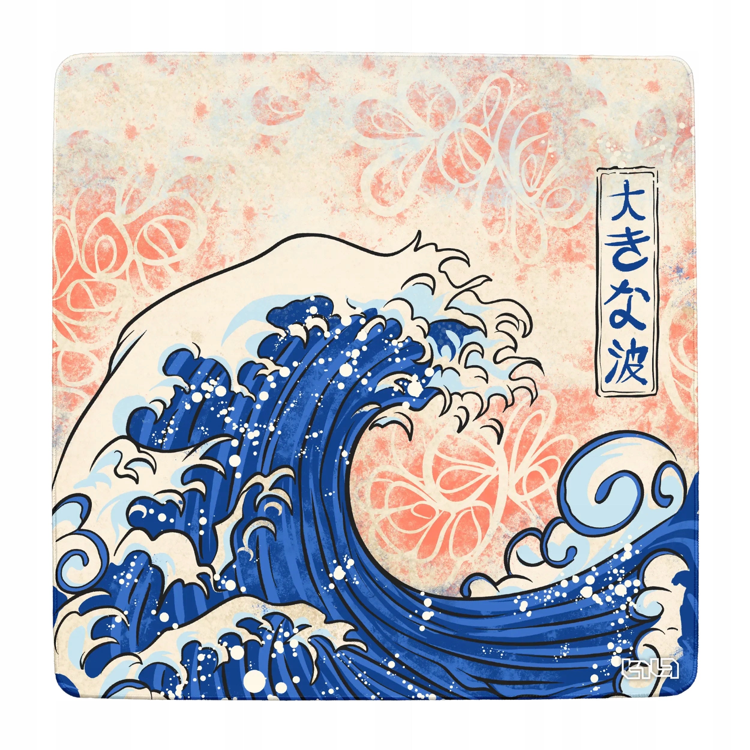 Wave GAMING CHAIR MAT in Kanagawa 100x100 TILT