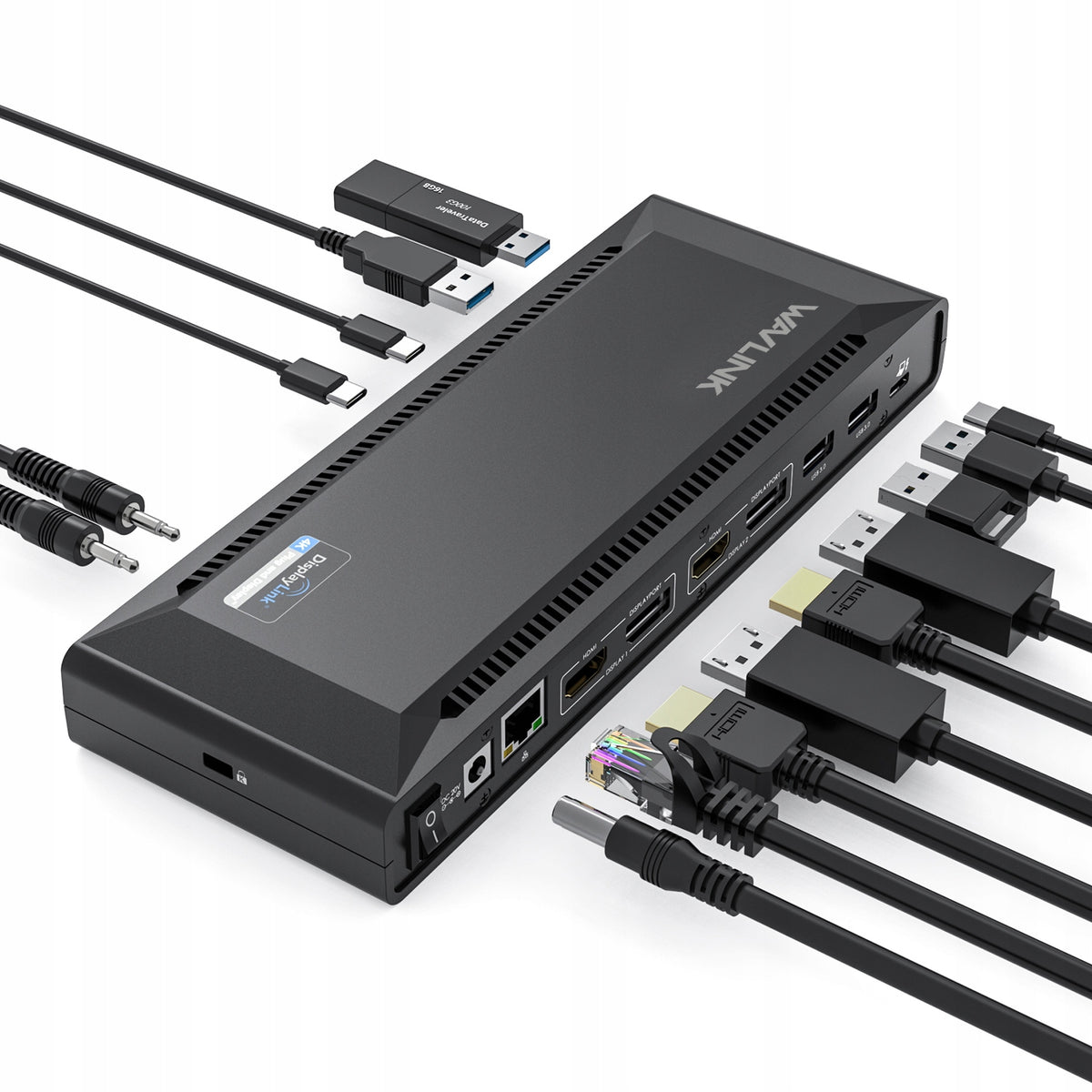 Wavlink USB C Dual 4K Laptop dock with 100W Power Delivery Dual 5K/ 4K@60Hz Manufacturer code WL-UG69PD2PRO-EU