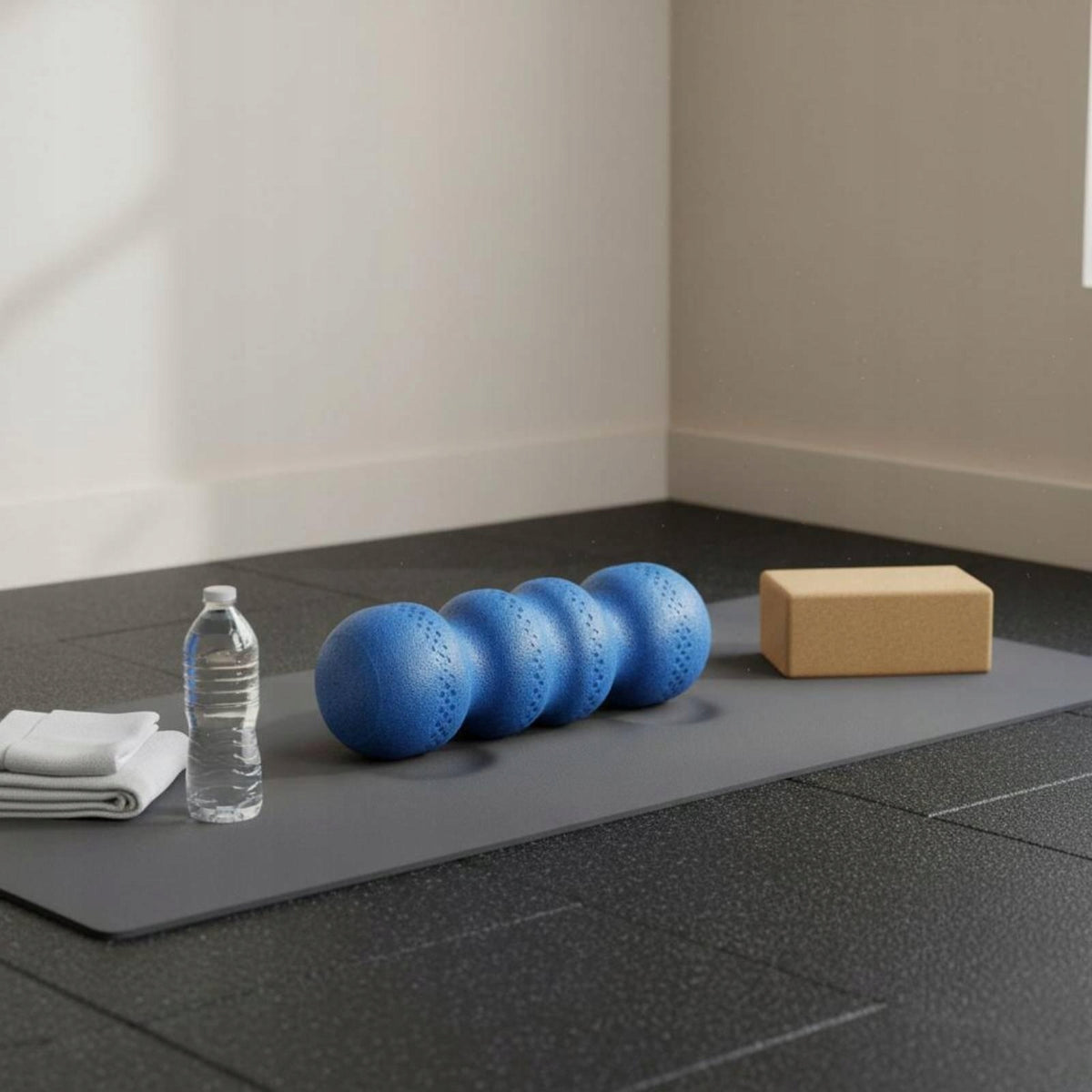 Wavy Foam Roller Deep Tissue Massage Expanded Rose Purple Hardness 55 Packaging status original