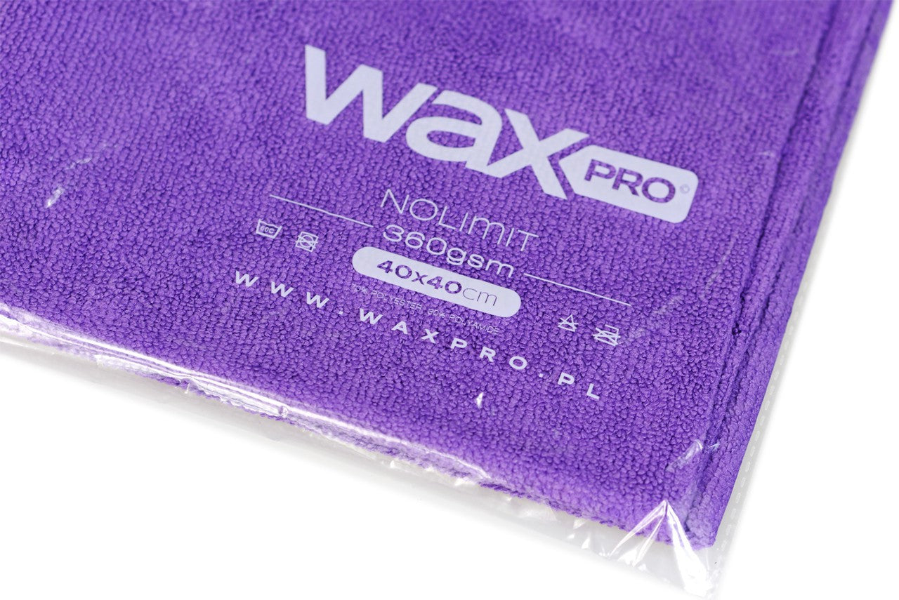 WaxPRO NoLimit Violet seamless microfiber 360gsm 40x40cm Manufacturer code 1221