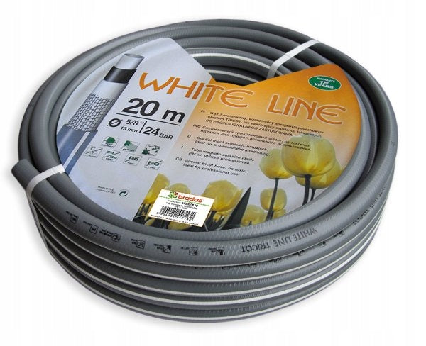 Bewässerungsschlauch WHITE LINE 1/2'-50 m, grau 