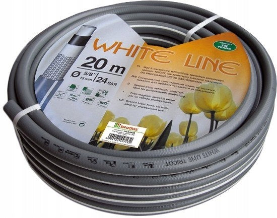 Bewässerungsschlauch WHITE LINE 1/2'-50 m, grau 