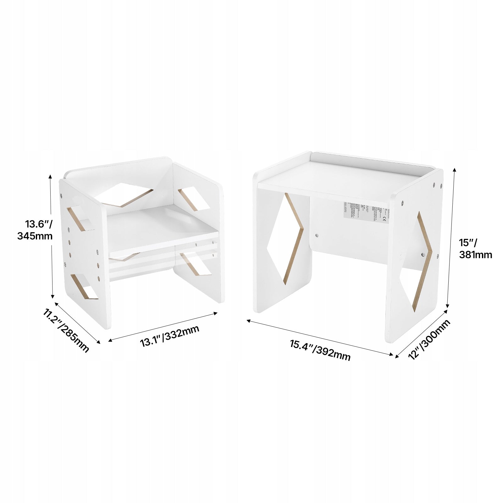 Weaning Table and Chair Set Montessori Kids Activity Table and Chair White EAN (GTIN) 197988127109