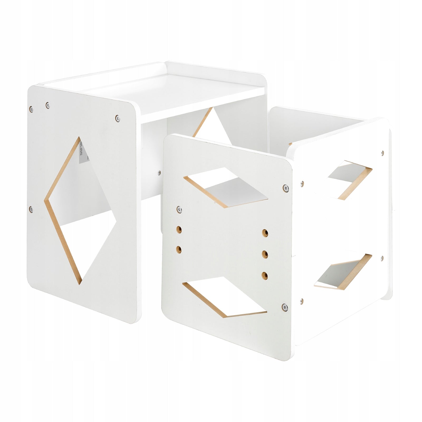 Weaning Table and Chair Set Montessori Kids Activity Table and Chair White