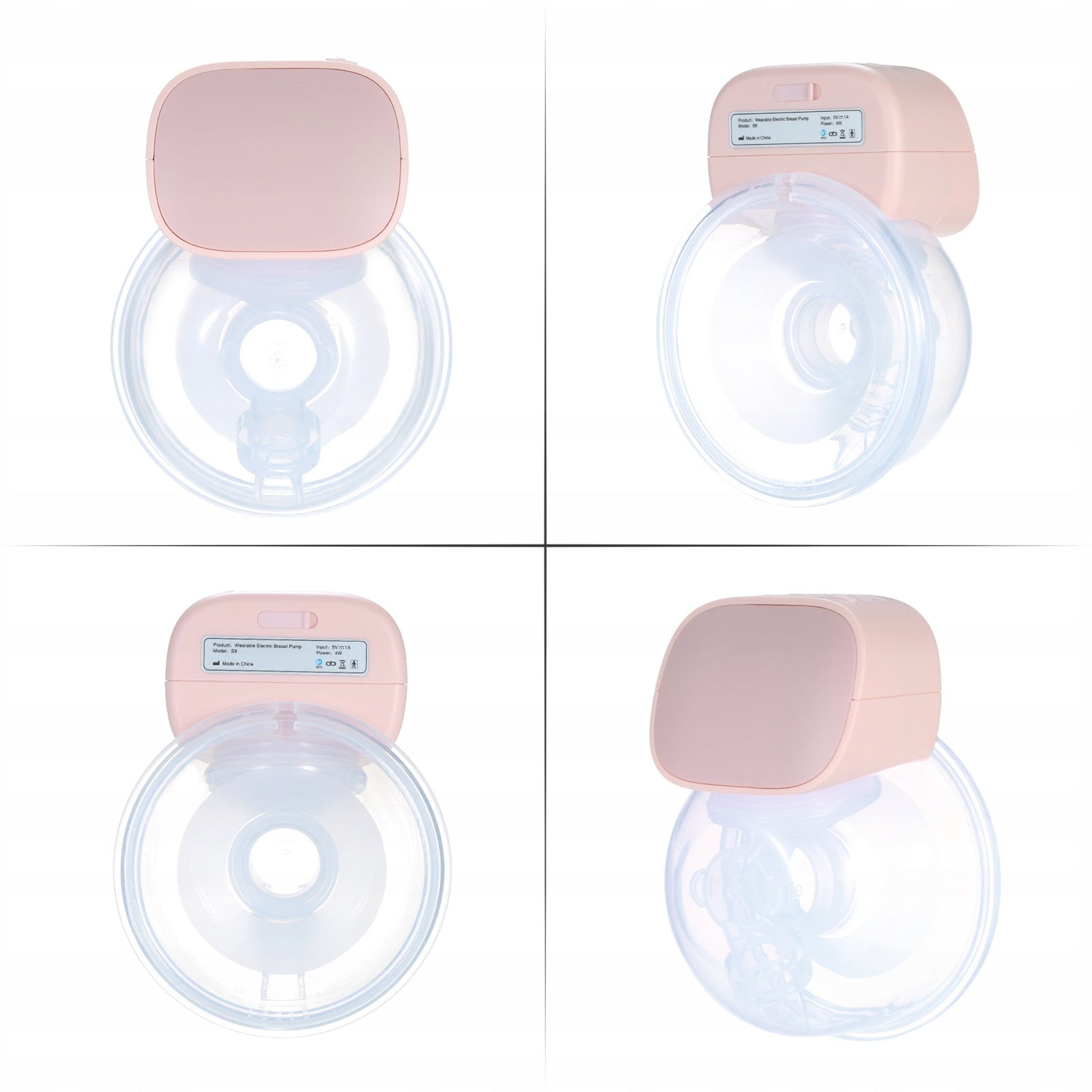 Wearable electric chest pump quiet invisible hands free V5 Medical device no