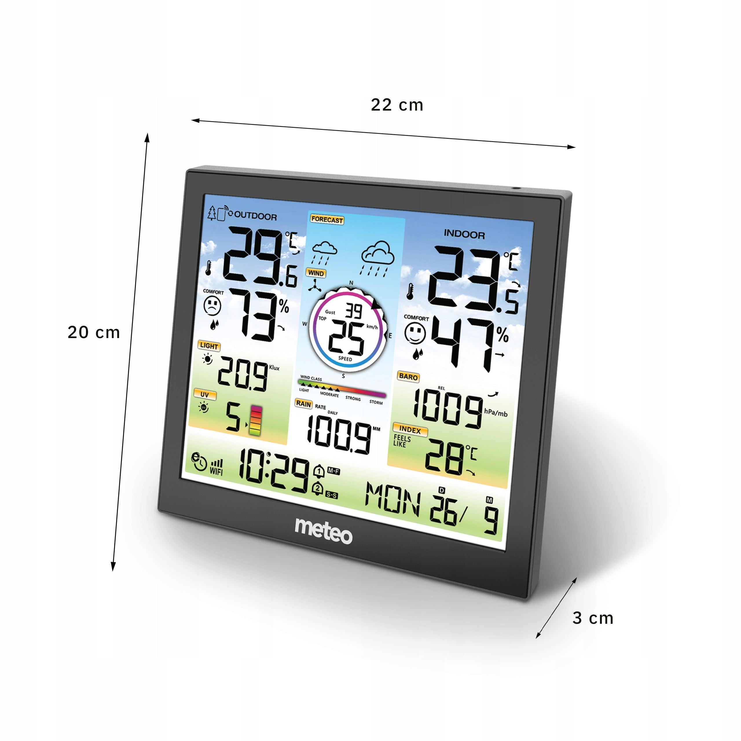 Weather Station Wireless METEO Hygrometer Barometer WIFI SP601 Packaging status original